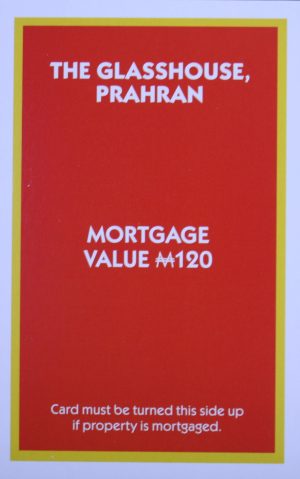 PARTS ONLY - Monopoly "The Block" (2018) Board Game - (1) The Glasshouse Prahran Title Deed Only