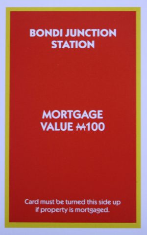 PARTS ONLY - Monopoly "The Block" (2018) Board Game - (1) Bondi Junction Title Deed Only