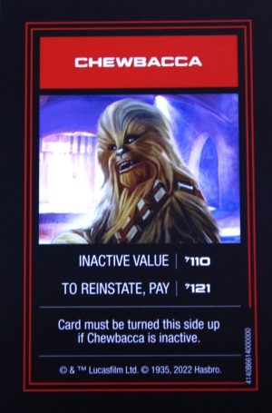PARTS ONLY - Monopoly Star Wars Boba Fett Edition Board Game - (1) Chewbacca Title Deed Card Only
