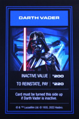 PARTS ONLY - Monopoly Star Wars Boba Fett Edition Board Game - (1) Darth Vader Title Deed Card Only