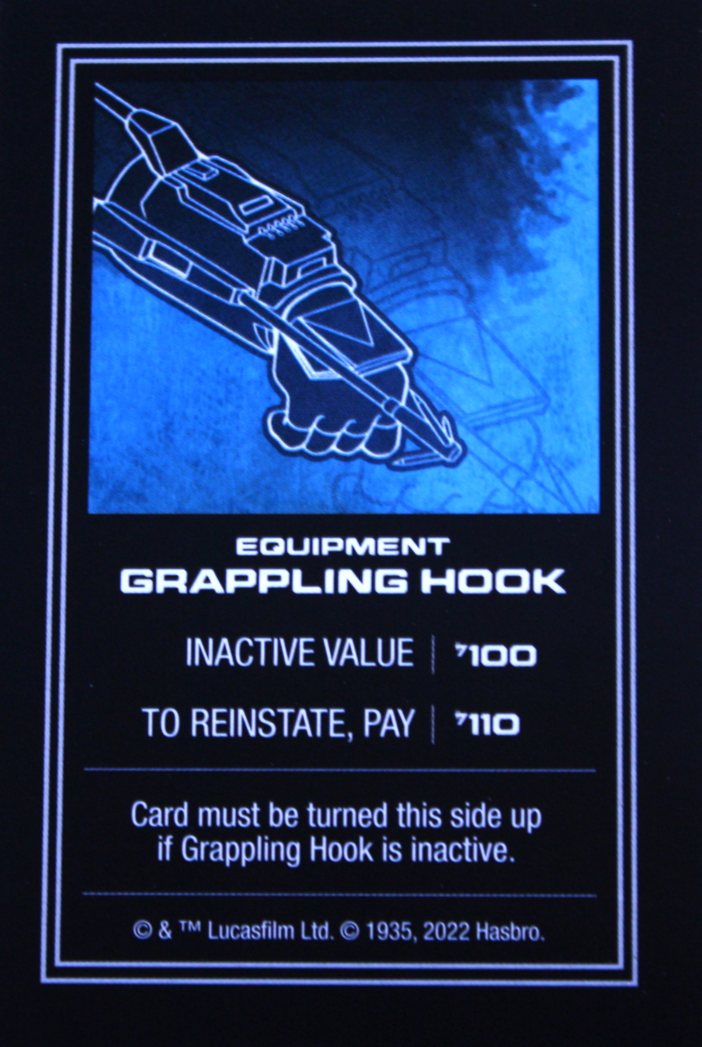 PARTS ONLY - Monopoly Star Wars Boba Fett Edition Board Game - (1) Grappling Hook Title Deed Card Only