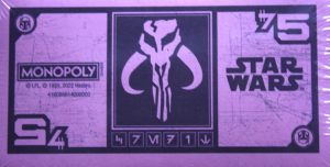 PARTS ONLY - Monopoly Star Wars Boba Fett Edition Board Game - (1) Pack of Specialty Money Only