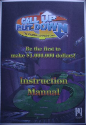 PARTS ONLY - Call Up Put Down Stockmarket Options Board Game - (1) Instruction Manual Only