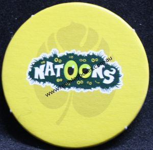 PARTS ONLY - Natoons Adventure Board Game - (1) Yellow Round Playing Disc Only