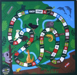 PARTS ONLY - Natoons Adventure Board Game - (1) Game Board Only