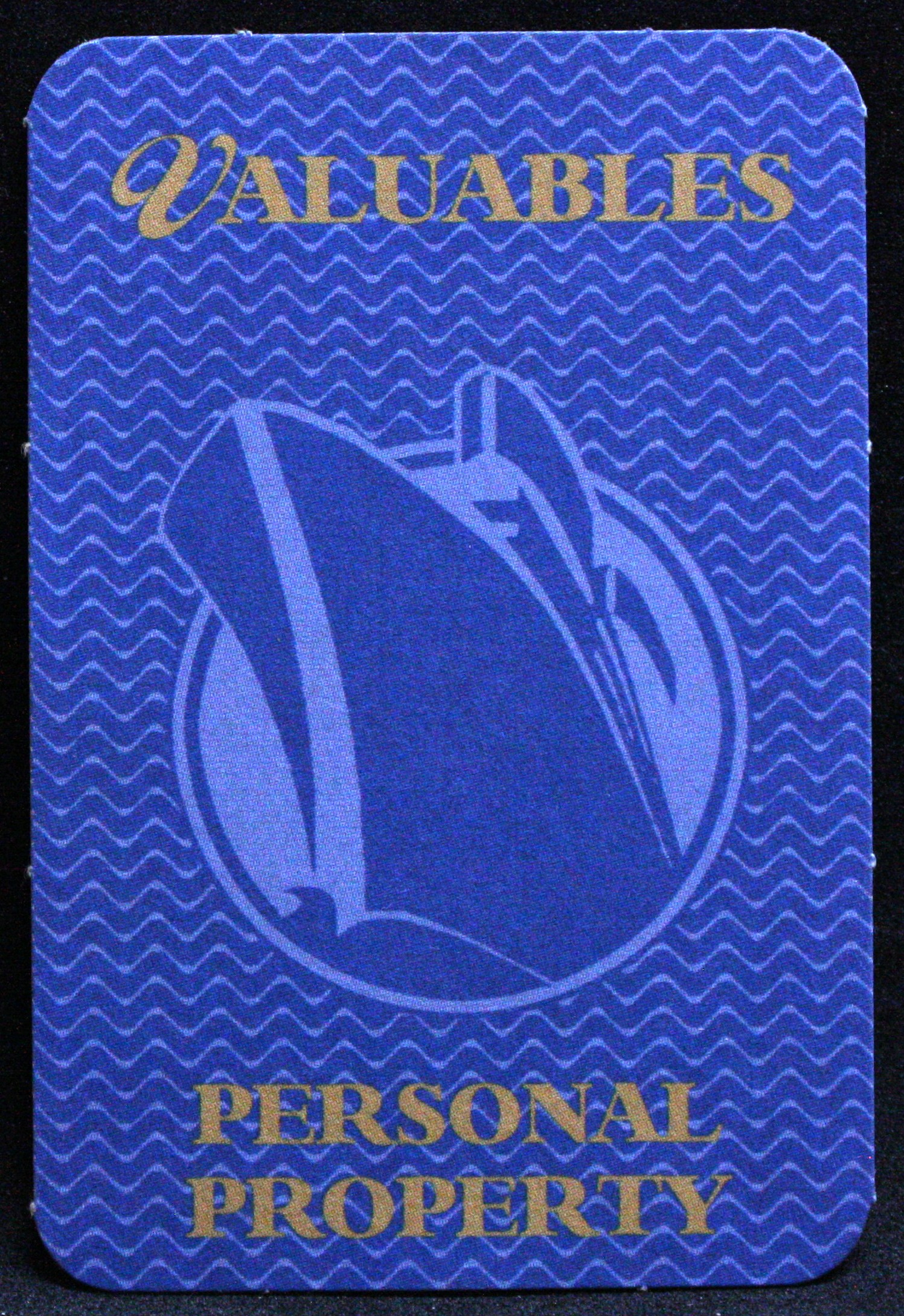 PARTS ONLY - Titanic The Board Game - (1) Blue Valuables Personal Property Card Only