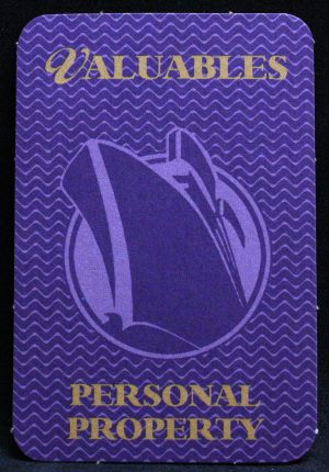 PARTS ONLY - Titanic The Board Game - (1) Purple Valuables Personal Property Card Only