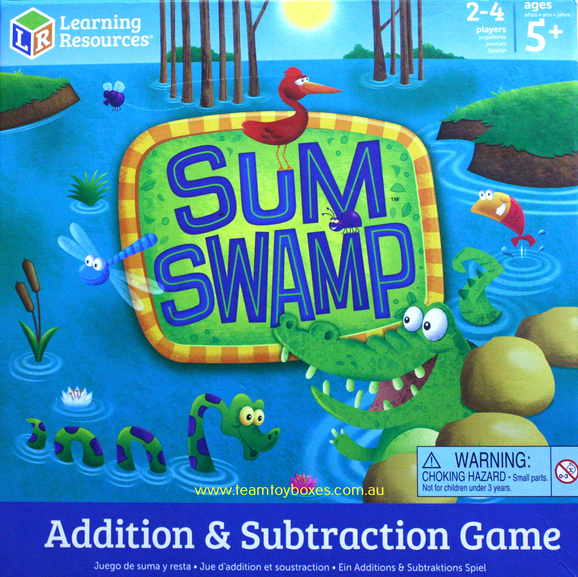 Sum Swamp Addition and Subtraction Board Game - Pre Owned