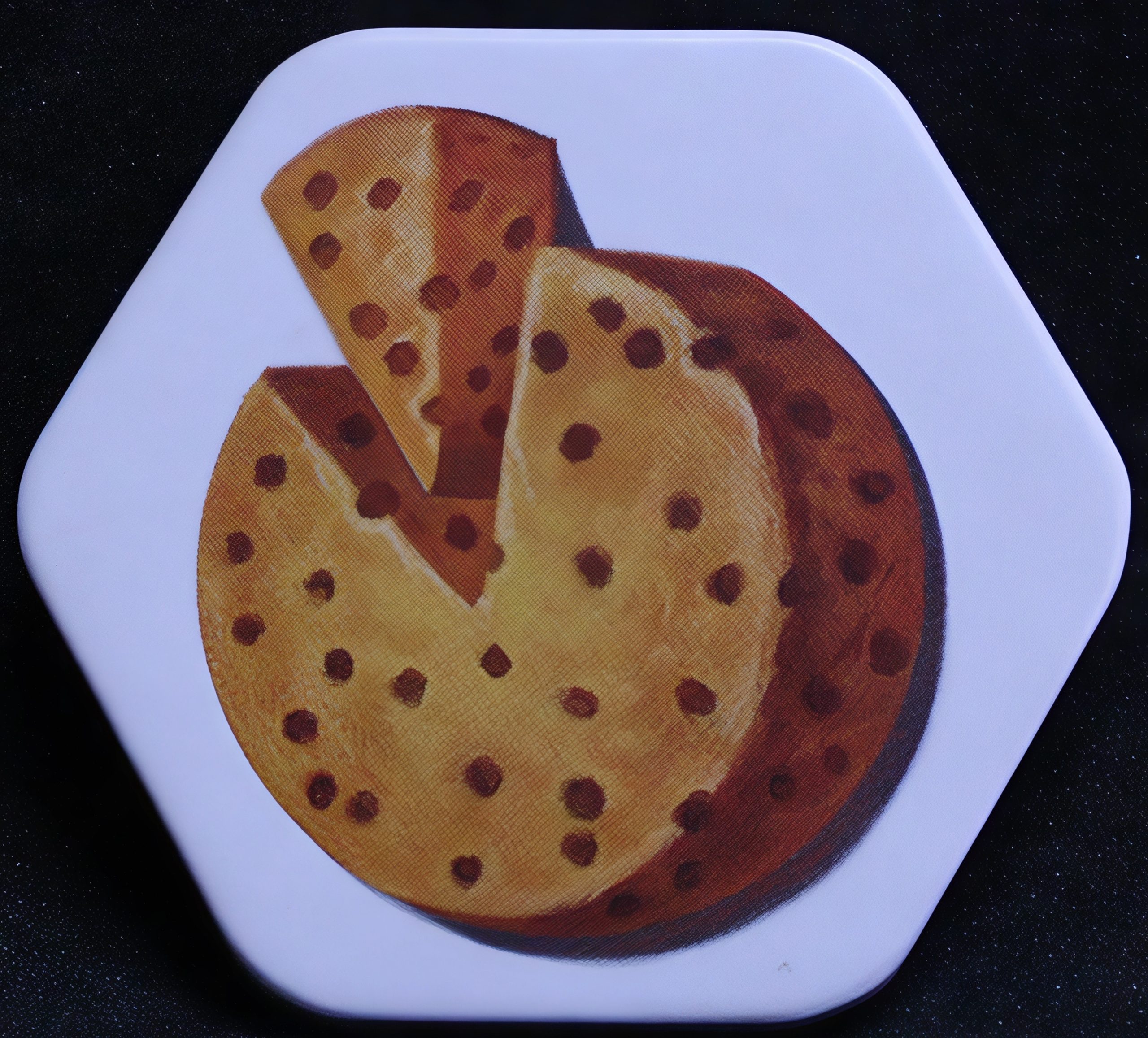 PARTS ONLY - Disney Mickey and the Beanstalk Board Game - (1) Cheese Token Only