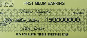 PARTS ONLY - Media Magnate Board Game - (1) Pack of 10 $50 Million Dollars Money Only
