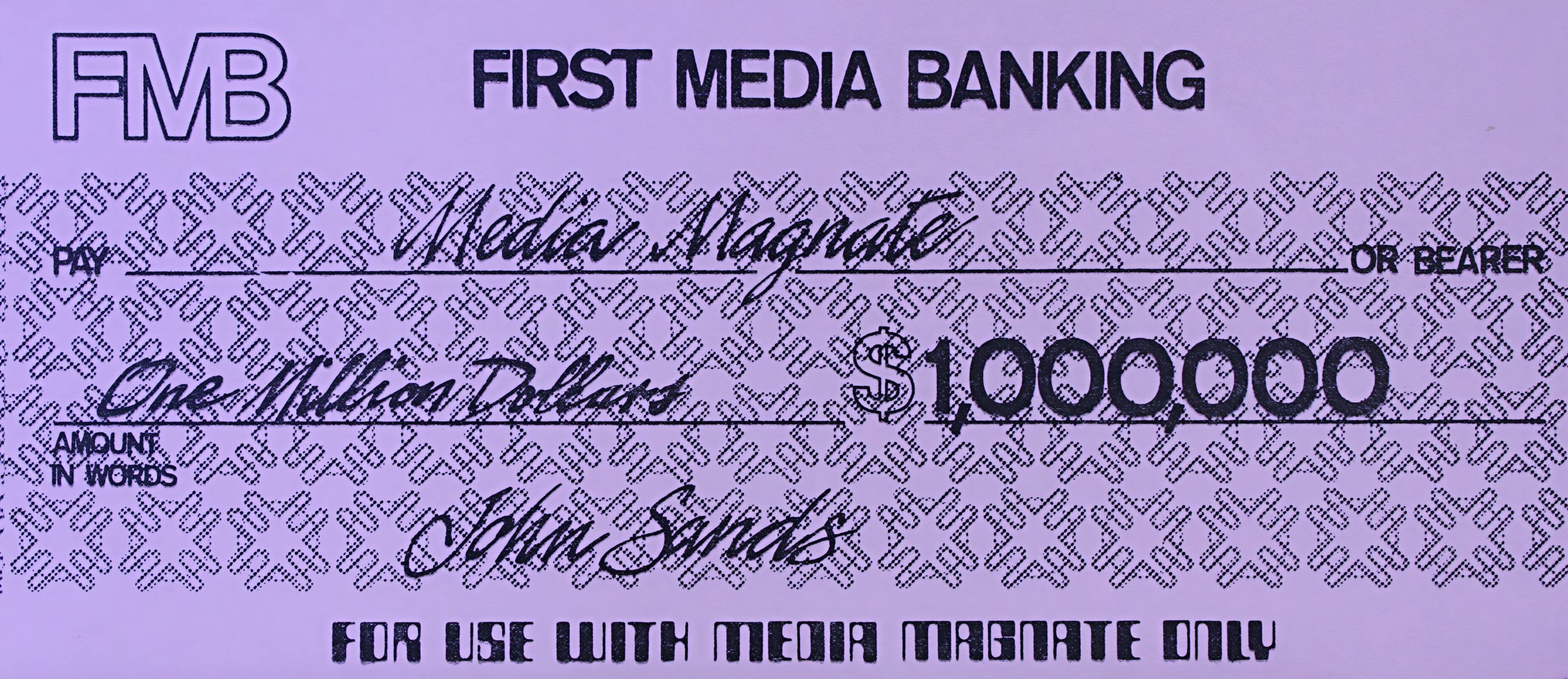 PARTS ONLY - Media Magnate Board Game - (1) Pack of 10 $1 Million Dollars Money Only