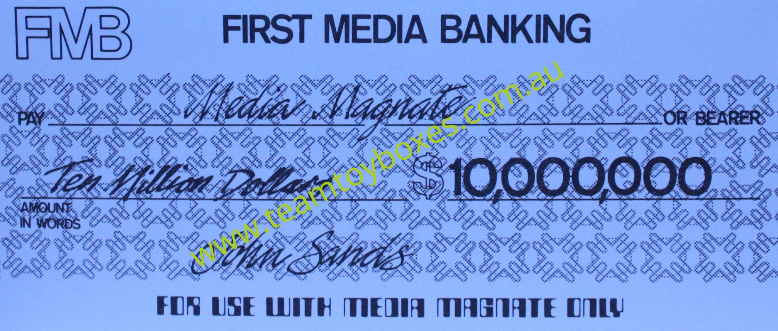 PARTS ONLY - Media Magnate Board Game - (1) Pack of 10 $10 Million Dollars Money Only