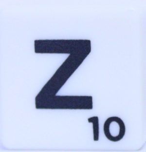 PARTS ONLY - Scrabble Board Game Harry Potter Edition - (1) Letter Z Tile Only