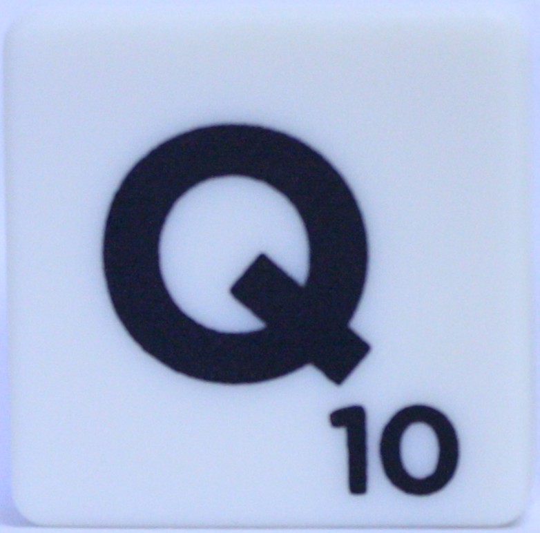 PARTS ONLY - Scrabble Board Game Harry Potter Edition - (1) Letter Q Tile Only