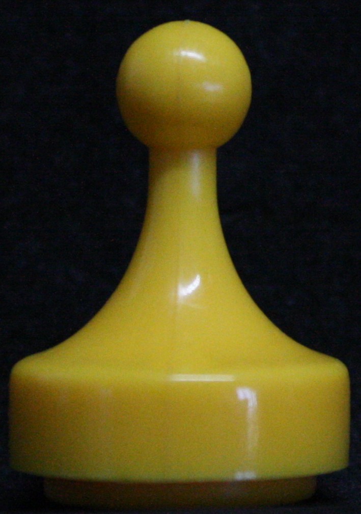 PARTS ONLY - Cluedo Board Game 1999 Version - (1) Yellow Token Only