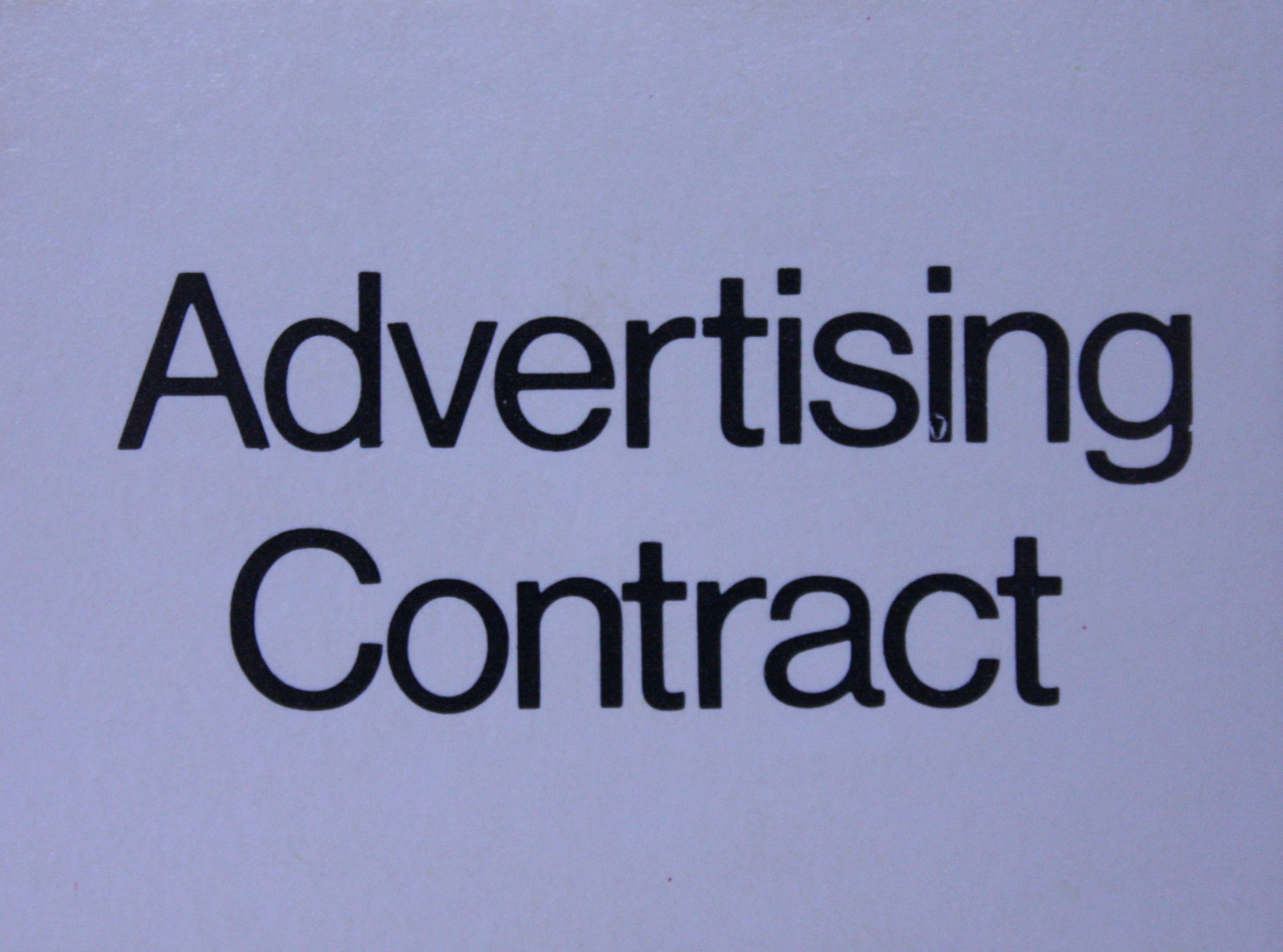 PARTS ONLY - Media Magnate Board Game - (1) Advertising Contract Card Only