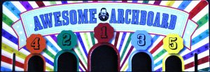 PARTS ONLY - Professor Murphy's Emporium of Entertainment Marble Mania - (1) Awesome Archboard Back Board Only