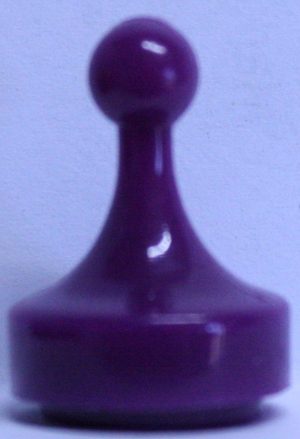 PARTS ONLY - Cluedo Board Game 1999 Version - (1) Purple Token Only