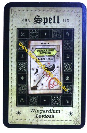 PARTS ONLY - Cluedo Harry Potter Board Game - (1) Wingardium Leviosa  Spell Card Only